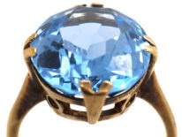 Art Deco 9ct Gold & Zircon Ring