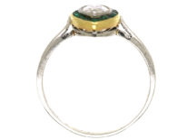 Art Deco Emerald & Diamond Marquise Ring