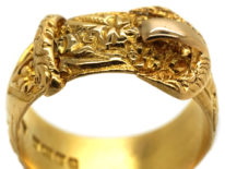 Edwardian 18ct Gold Buckle Ring