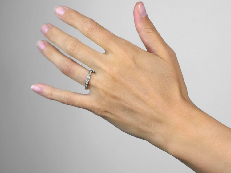 Art Deco Platinum & Diamond Set Eternity Ring