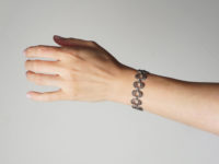 Art Deco Silver & Marcasite Interlinking Rings Bracelet