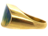 18ct Gold & Enamel Ring by Alexander Tillander Workshop