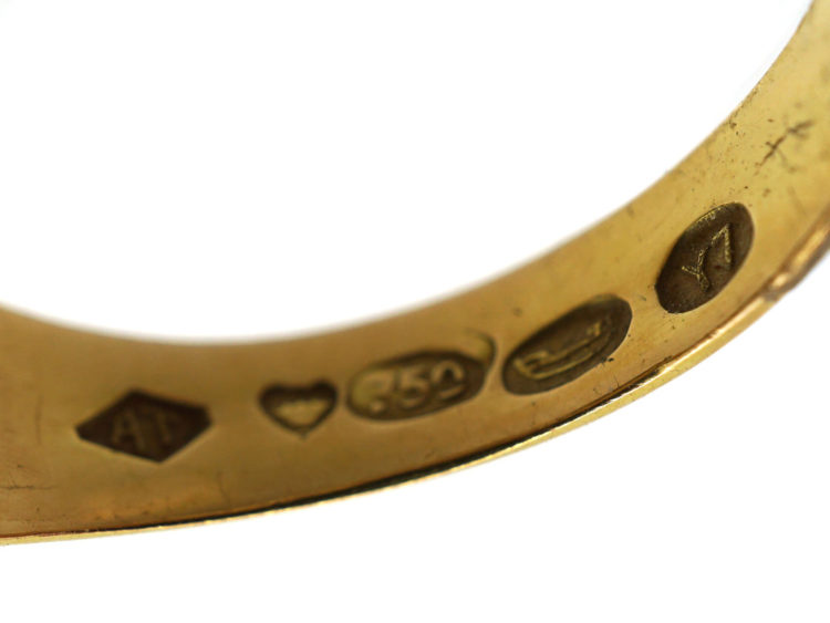 18ct Gold & Enamel Ring by Alexander Tillander Workshop