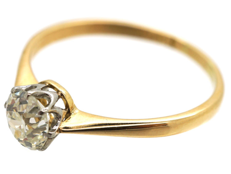 18ct Gold & Diamond Solitaire Ring