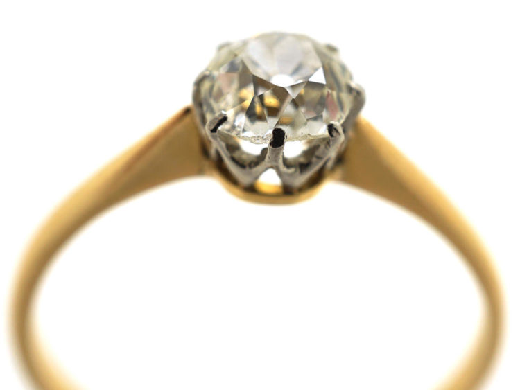 18ct Gold & Diamond Solitaire Ring