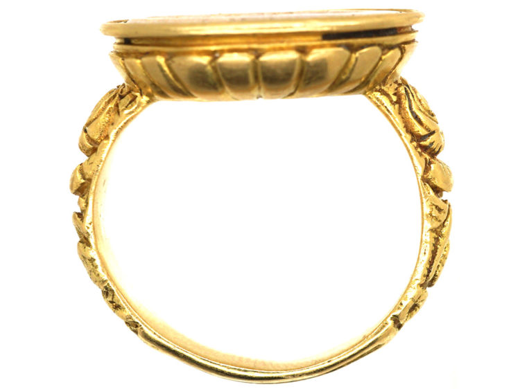 Georgian 18ct Gold Ring with Intaglio of Centurion's Head