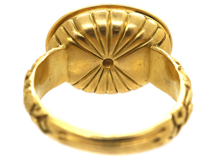 Georgian 18ct Gold Ring with Intaglio of Centurion's Head