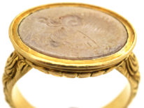 Georgian 18ct Gold Ring with Intaglio of Centurion's Head