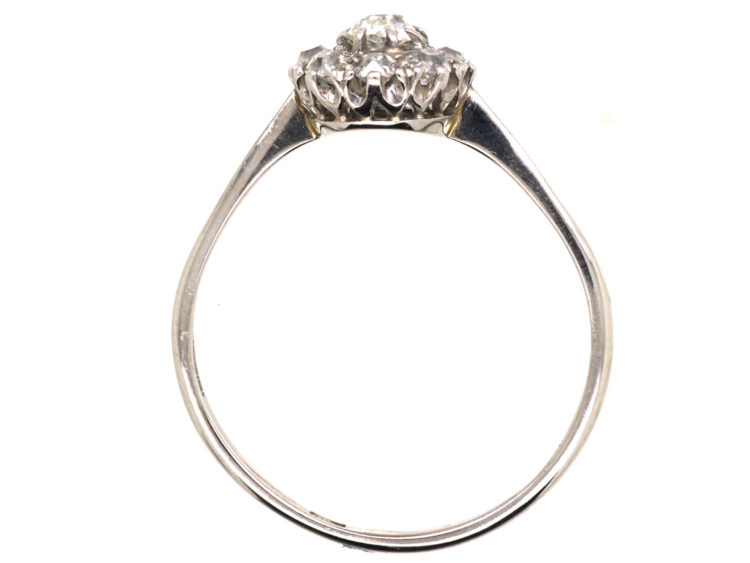 18ct White Gold Diamond Daisy Cluster Ring