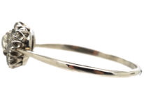 18ct White Gold Diamond Daisy Cluster Ring