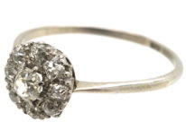 18ct White Gold Diamond Daisy Cluster Ring