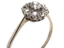 18ct White Gold Diamond Daisy Cluster Ring