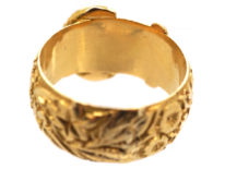 Edwardian 18ct Gold Buckle Ring