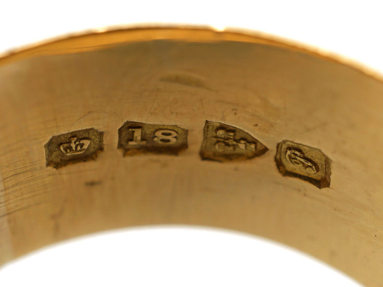 Edwardian 18ct Gold Buckle Ring