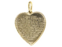 Norwegian Silver Gilt & Enamel Heart Shaped Pendant of a Bird by Ivar T. Holth