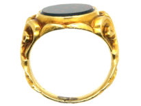 Victorian 18ct Gold & Bloodstone Signet Ring