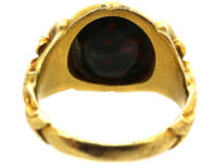 Victorian 18ct Gold & Bloodstone Signet Ring