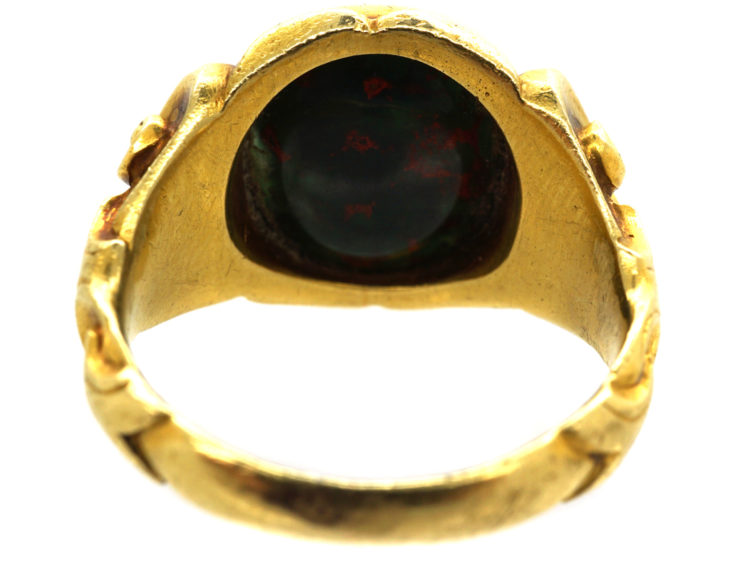 Victorian 18ct Gold & Bloodstone Signet Ring