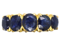 18ct Gold Five Stone Sapphire Ring