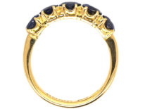 18ct Gold Five Stone Sapphire Ring
