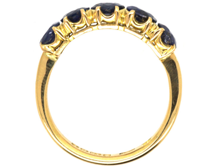18ct Gold Five Stone Sapphire Ring