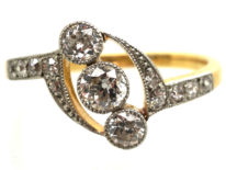 Edwardian 18ct Gold, Platinum & Diamond Ring