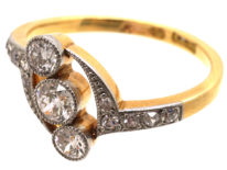 Edwardian 18ct Gold, Platinum & Diamond Ring