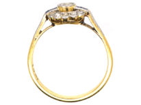 Art Deco 18ct Gold & Platinum, Sapphire & Diamond Ring