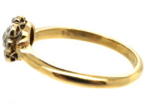 Edwardian 18ct Gold & Platinum, Diamond Daisy Cluster Ring