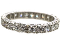 Art Deco Platinum & Diamond Set Eternity Ring