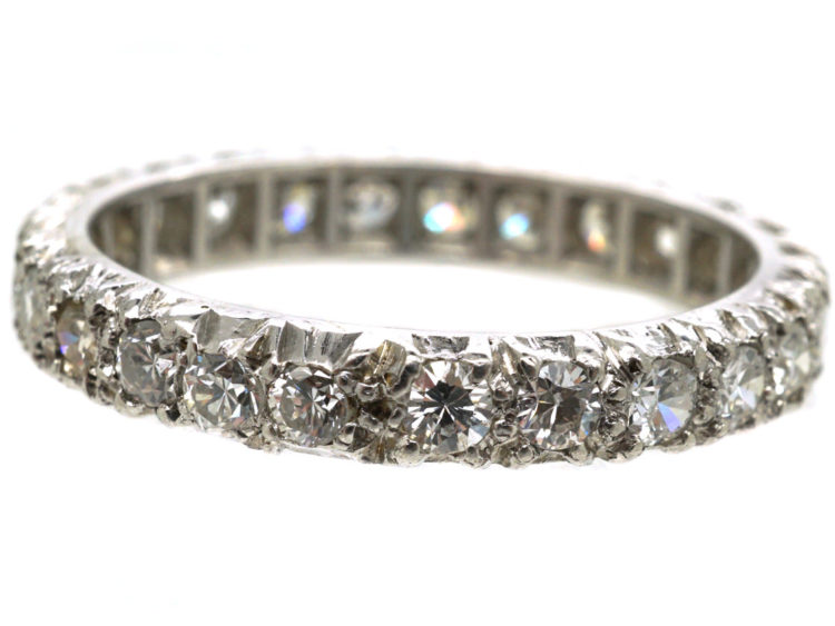 Art Deco Platinum & Diamond Set Eternity Ring