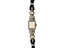 Art Deco Silver & Marcasite Watch