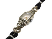 Art Deco Silver & Marcasite Watch