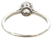 Art Deco 18ct White Gold Diamond Solitaire Ring