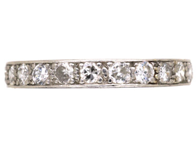 Art Deco Platinum & Diamond Set Eternity Ring