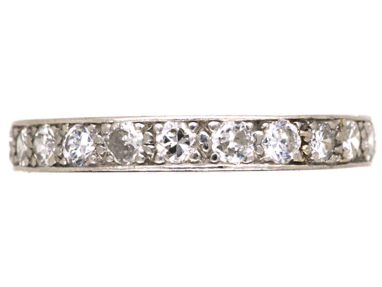 Art Deco Platinum & Diamond Set Eternity Ring