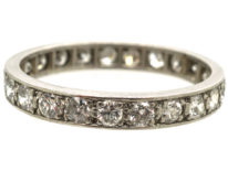 Art Deco Platinum & Diamond Set Eternity Ring