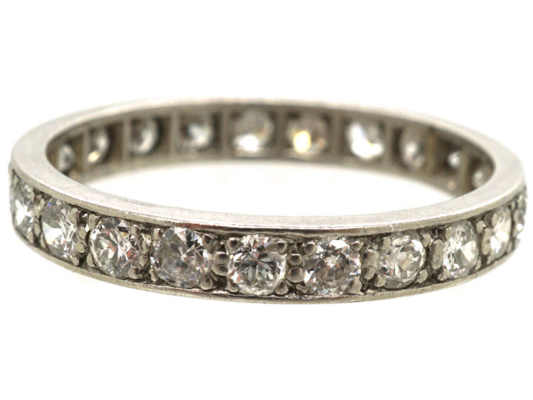 Art Deco Platinum & Diamond Set Eternity Ring