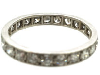 Art Deco Platinum & Diamond Set Eternity Ring