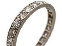 Art Deco Platinum & Diamond Set Eternity Ring