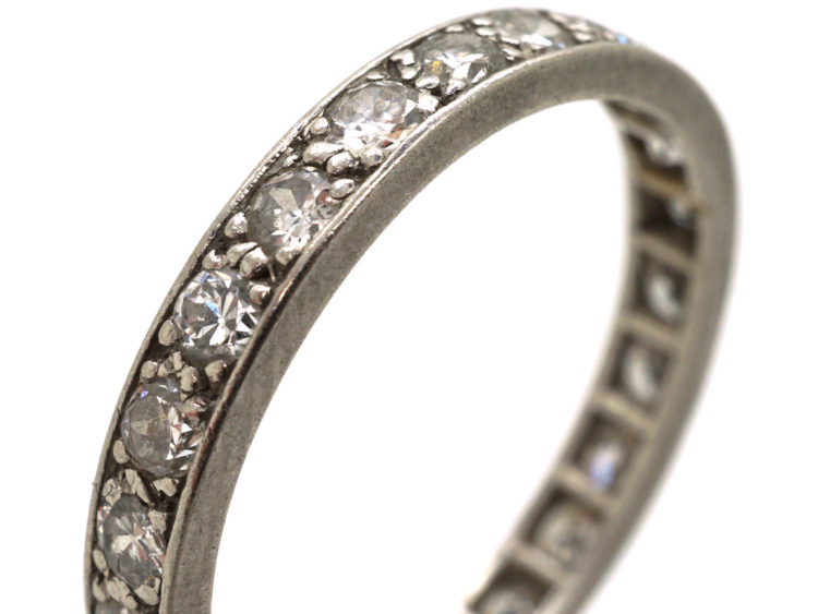 Art Deco Platinum & Diamond Set Eternity Ring