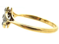 Art Deco 18ct Gold, Platinum & Diamond Ring