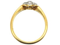 Edwardian 18ct Gold & Platinum, Diamond Cluster Ring