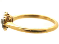 Edwardian 18ct Gold & Platinum, Diamond Cluster Ring