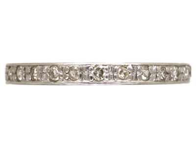 Art Deco Platinum & Diamond Set Eternity Ring