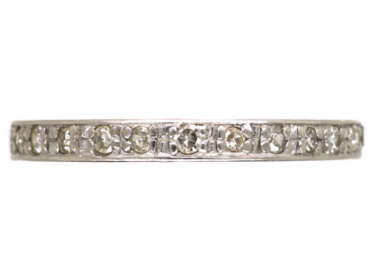 Art Deco Platinum & Diamond Set Eternity Ring
