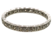 Art Deco Platinum & Diamond Set Eternity Ring