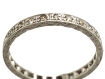 Art Deco Platinum & Diamond Set Eternity Ring