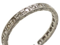 Art Deco Platinum & Diamond Set Eternity Ring