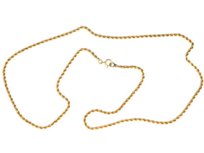 Edwardian 15ct Gold Gold Prince of Wales Twist Chain